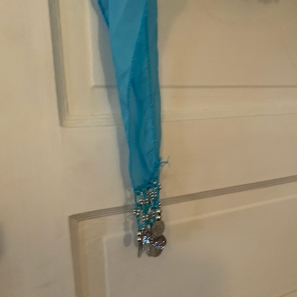 Belly dance jingle hip scarf three rows jingles. - Picture 2 of 6
